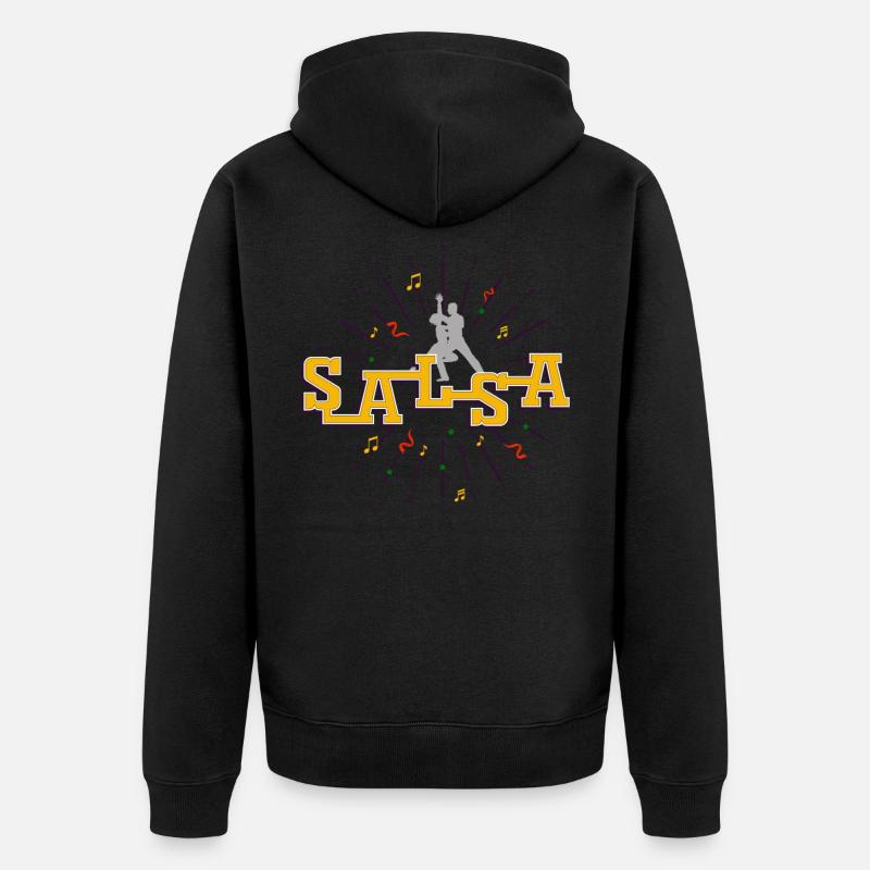 Salsa, Salsa puerto rico, Kuba - Veste à capuche bio Premium Unisexe - noir