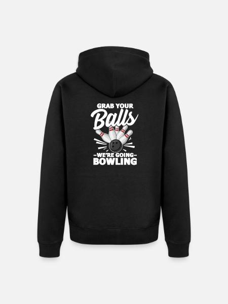 bowling - Veste à capuche bio Premium Unisexe - noir