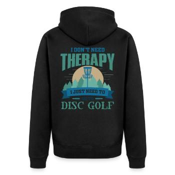 Frisbee Golf, Frisbee Golf Golf, Disque - Veste à capuche bio Premium Unisexe - noir - Dos - Nico (187cm)
