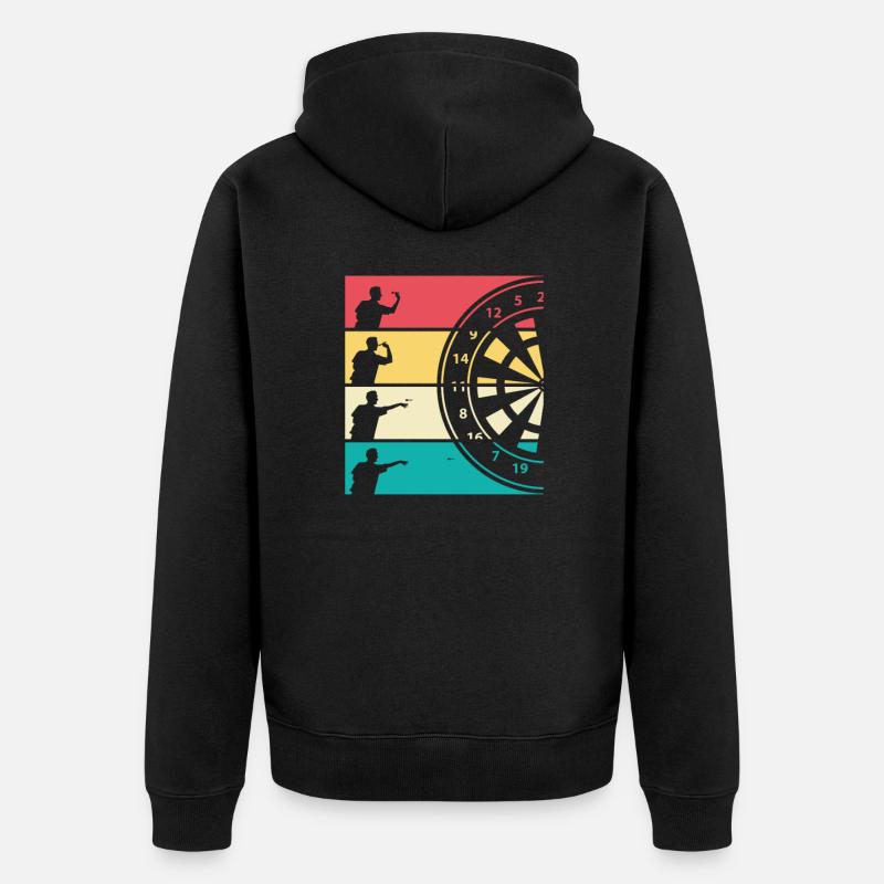 Fléchettes - Veste à capuche bio Premium Unisexe - noir