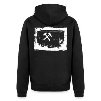 Mines Bergmann Lore Ruhr - Veste à capuche bio Premium Unisexe - noir - Dos - Nico (187cm)