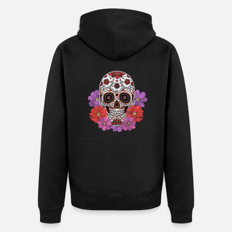 Dia De Los Muertos - Veste à capuche bio Premium Unisexe - noir