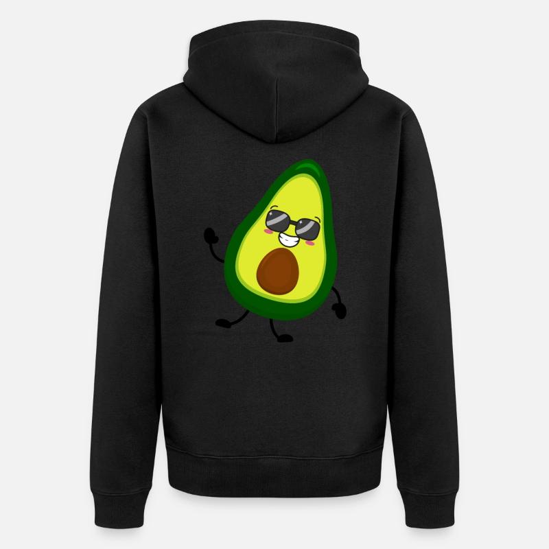 Avocat - Veste à capuche bio Premium Unisexe - noir