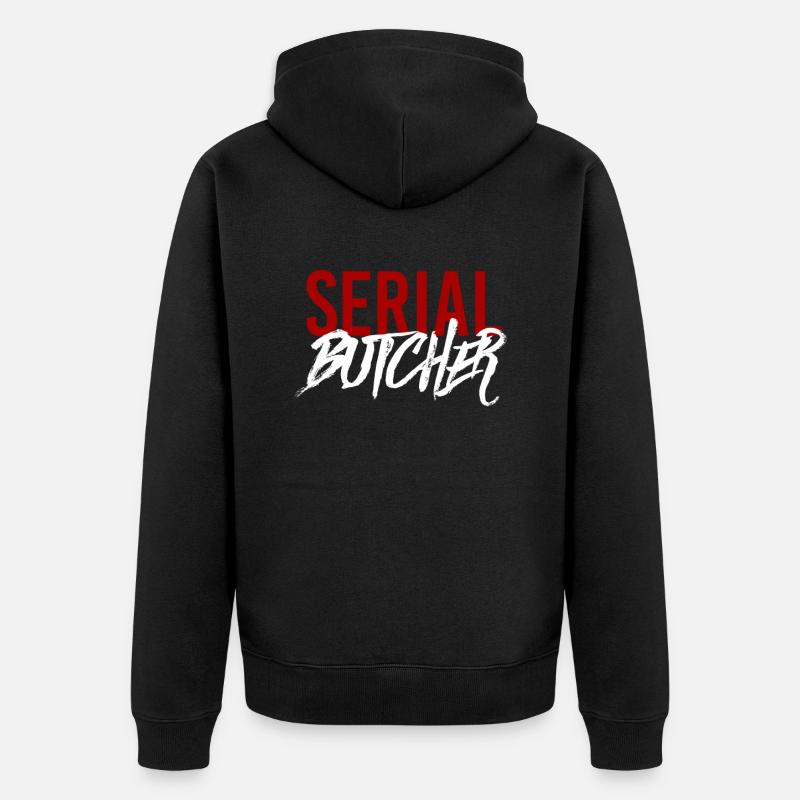Serienschlächter - Unisex Premium Bio Zip Hoodie - Schwarz