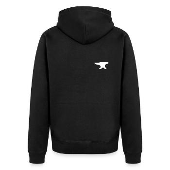 enclume - Veste à capuche bio Premium Unisexe - noir - Dos - Nico (187cm)
