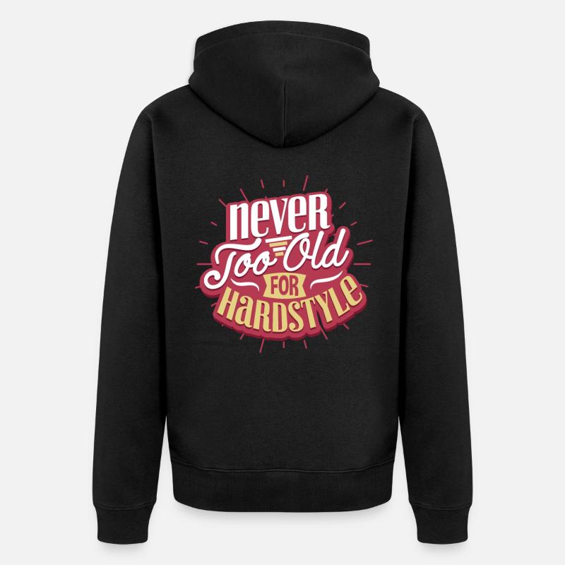 Techno hardstyle - Veste à capuche bio Premium Unisexe - noir