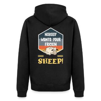 Board game, settlers board game, board game - Unisex Premium Organic Zip Hoodie - black - Back - Nico (187cm)