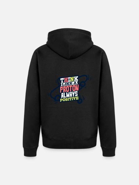 Physics saying physics teacher - Unisex Premium Organic Zip Hoodie - black