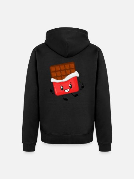 Chocolate music - Unisex Premium Organic Zip Hoodie - black