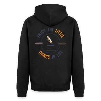 Biologie, biologie génétique, professeur, - Veste à capuche bio Premium Unisexe - noir - Dos - Nico (187cm)