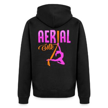 Aerialer Dance, Aerialer Dance Air, Danseuses, - Veste à capuche bio Premium Unisexe - noir - Dos - Nico (187cm)