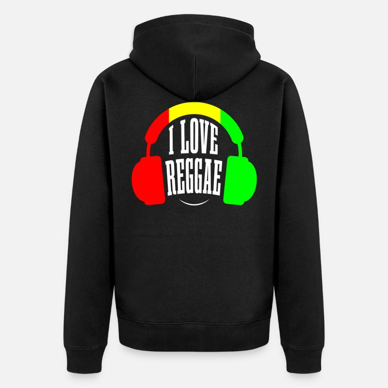 Musique reggae - Veste à capuche bio Premium Unisexe - noir