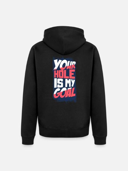 Baggern Bauarbeiter Bagger - Unisex Premium Bio Zip Hoodie - Schwarz