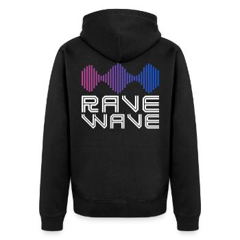 Spectre de rave - Veste à capuche bio Premium Unisexe - noir - Dos - Nico (187cm)