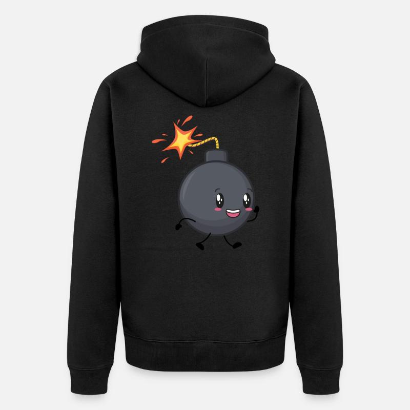 Bombe - Veste à capuche bio Premium Unisexe - noir