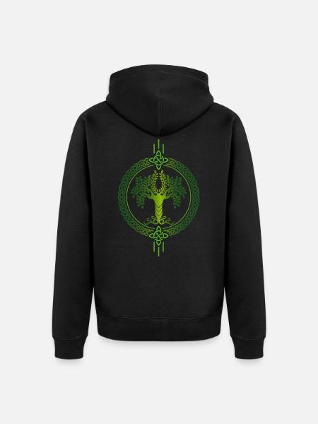Arbre de vie, Arbre de Vie, Symbole celtique, Celtic, - Veste à capuche bio Premium Unisexe - noir