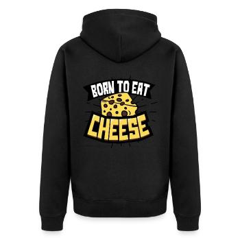 Fromage - Veste à capuche bio Premium Unisexe - noir - Dos - Nico (187cm)
