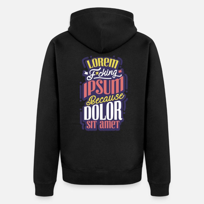 Web designer computer scientist Nerd - Unisex Premium Organic Zip Hoodie - black