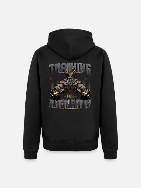 Wikinger, Wikinger Odin, Thor, - Unisex Premium Bio Zip Hoodie - Schwarz