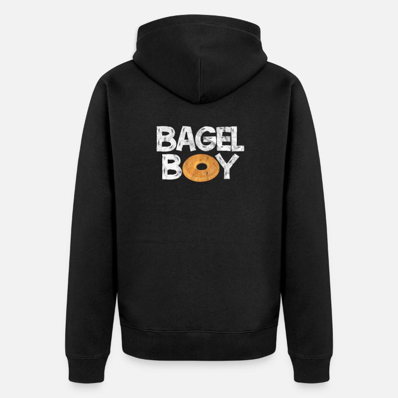 Bagel Garçon - Veste à capuche bio Premium Unisexe - noir