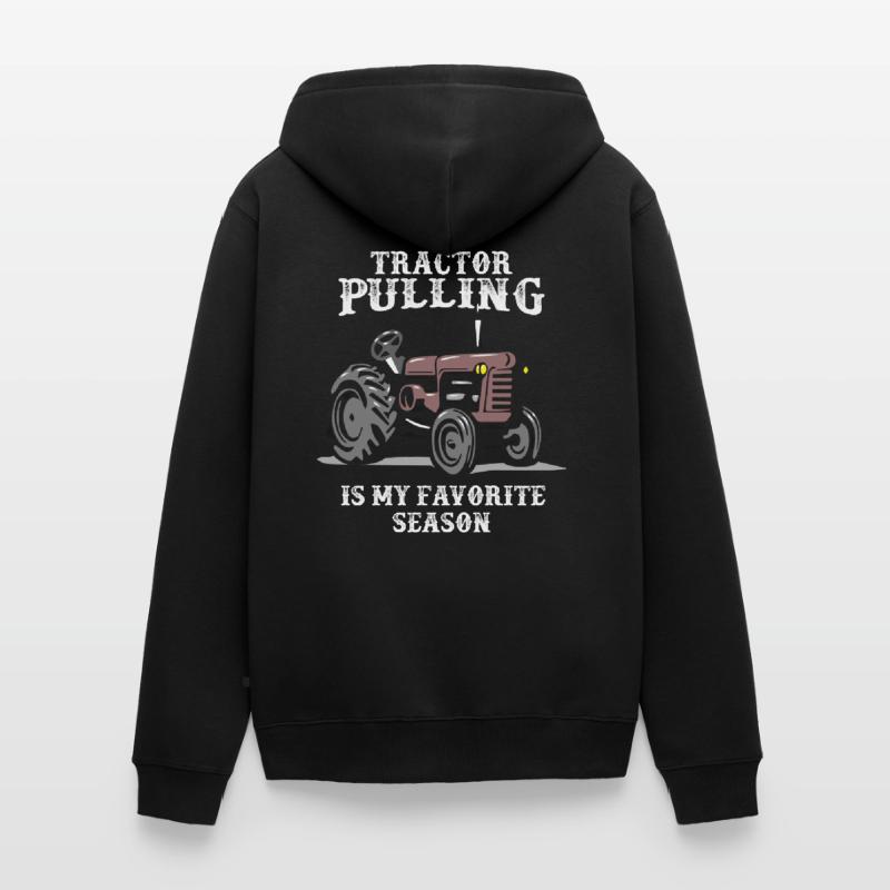 tractor pulling, tractor pulling Traktor, pulling, Unisex Premium Bio Zip Hoodie
