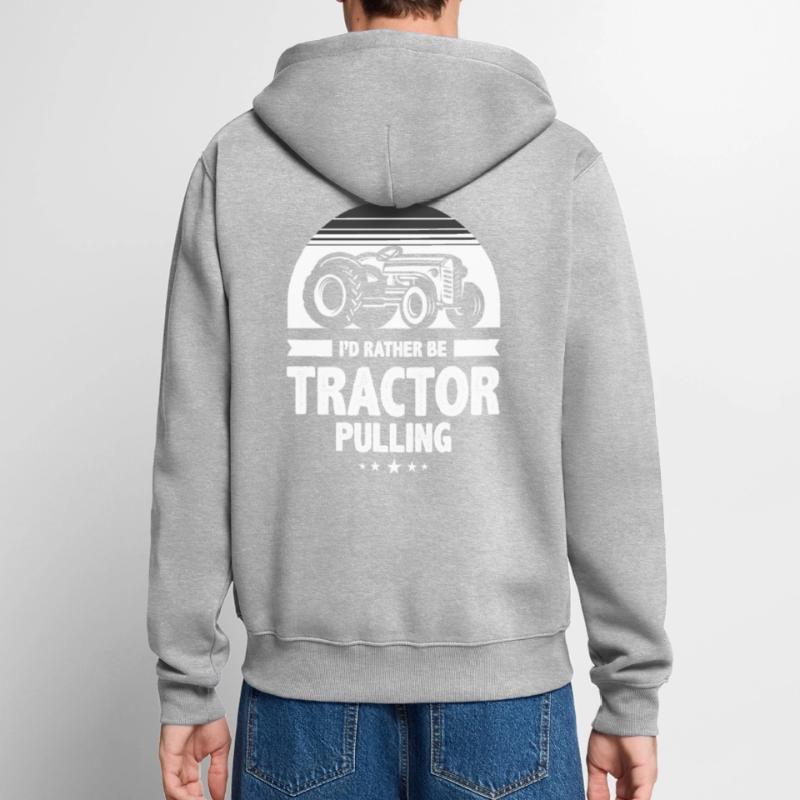 tractor pulling, tracteurs tractor pulling, Veste à capuche bio Premium Unisexe