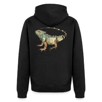 Liguane - Veste à capuche bio Premium Unisexe - noir - Dos - Nico (187cm)