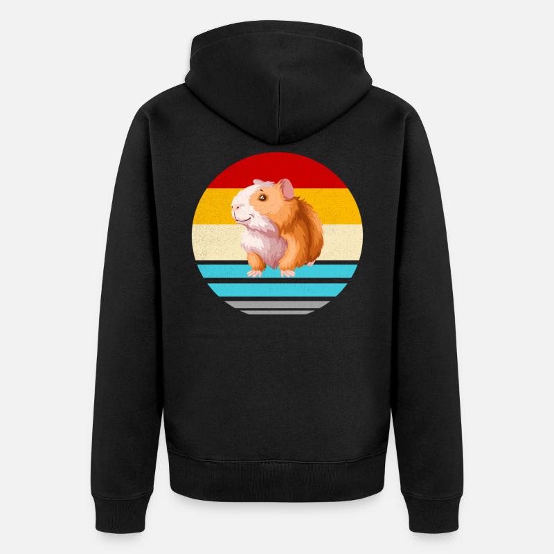 Cobaye animal de compagnie Rongeur - Veste à capuche bio Premium Unisexe - noir