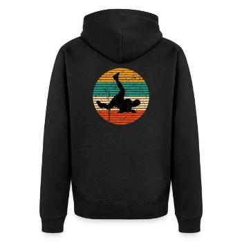 Breakdance Hip Hop Danse Breakdancer Bboy Danse - Veste à capuche bio Premium Unisexe - noir - Dos - Nico (187cm)
