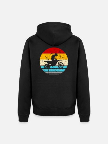 Motorcross Kids - Unisex Premium Organic Zip Hoodie - black