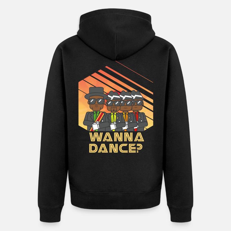 Cercueil danseur Meme Wanna Dance Coffin - Veste à capuche bio Premium Unisexe - noir