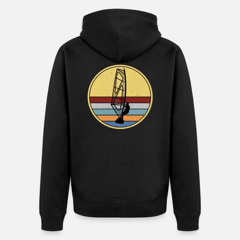 Windsurfen Windsurfer - Veste à capuche bio Premium Unisexe - noir