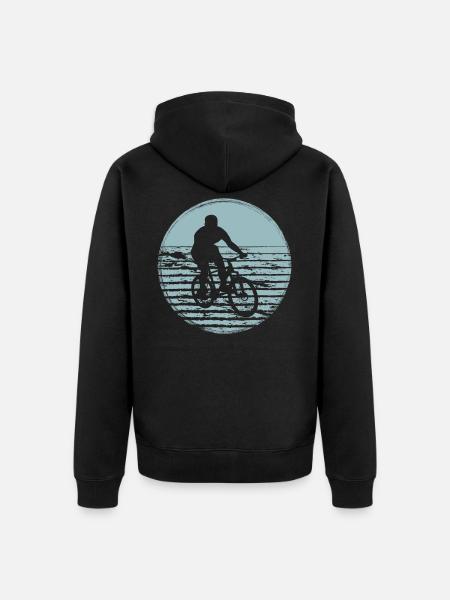 VTT VTT vélo - Veste à capuche bio Premium Unisexe - noir