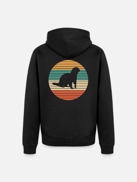 Loutres - Veste à capuche bio Premium Unisexe - noir