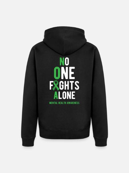Mental health, Mental health - Unisex Premium Organic Zip Hoodie - black