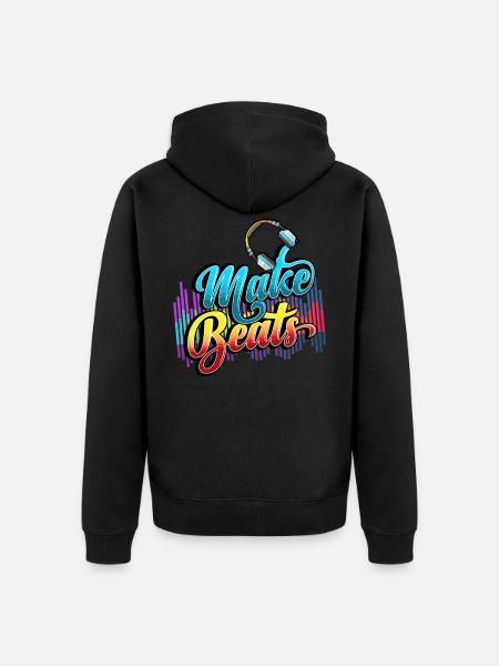 Beatmaker, Beatmaker Beat, Producer, - Unisex Premium Organic Zip Hoodie - black