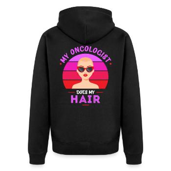 Chemo, Chemo Radiation, Chemo Radiation, - Unisex Premium Organic Zip Hoodie - black - Back - Nico (187cm)