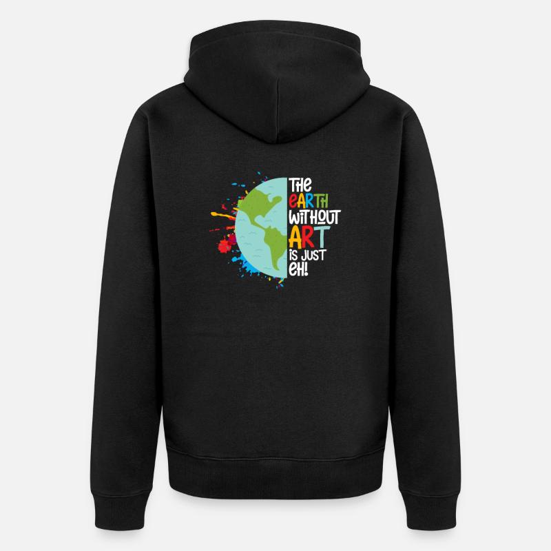 Art - Veste à capuche bio Premium Unisexe - noir