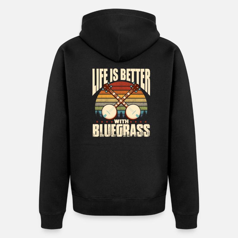 Bluegrass - Veste à capuche bio Premium Unisexe - noir