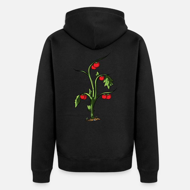 Tomate - Unisex Premium Bio Zip Hoodie - Schwarz