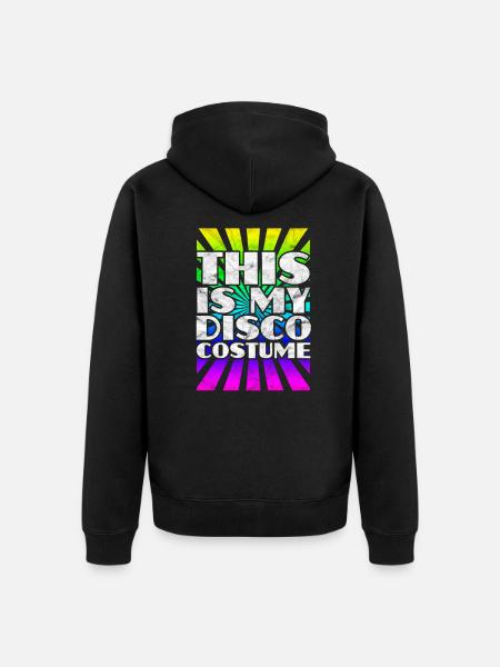 disco - Unisex Premium Organic Zip Hoodie - black