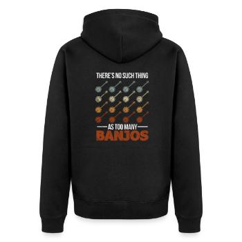 Banjo - Veste à capuche bio Premium Unisexe - noir - Dos - Nico (187cm)