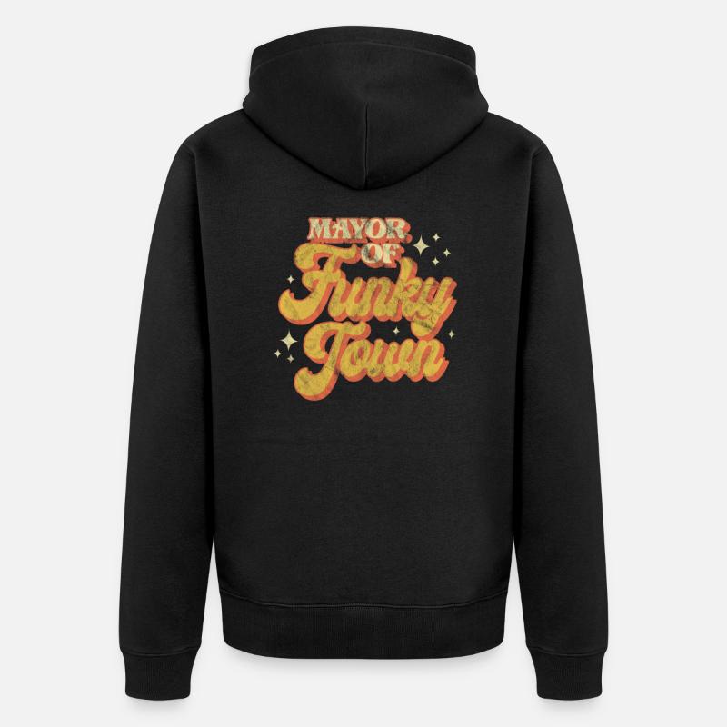 Funky - Veste à capuche bio Premium Unisexe - noir