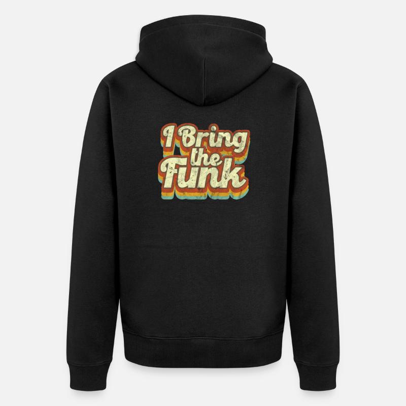Funky - Unisex Premium Bio Zip Hoodie - Schwarz