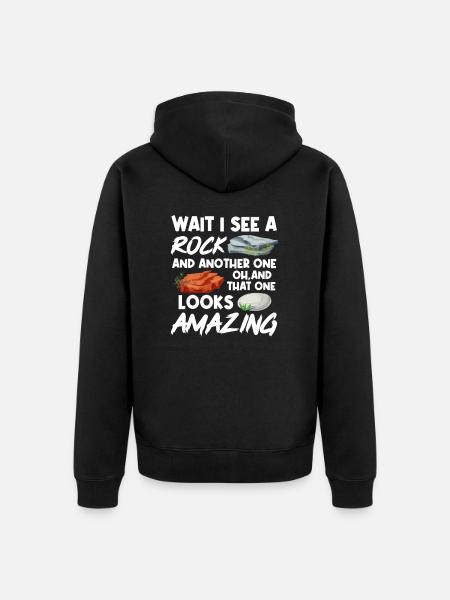 Geology Geologist Geologist Science Gift - Unisex Premium Organic Zip Hoodie - black