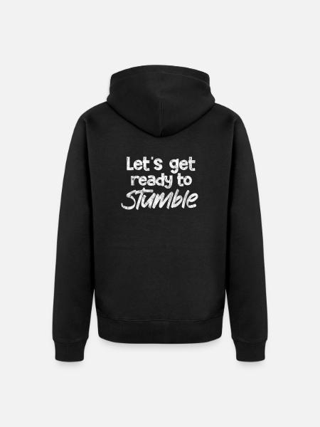 Alcohol - Unisex Premium Organic Zip Hoodie - black