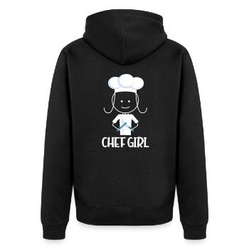Cuisine cuisine cuisine restaurant chef cadeau - Veste à capuche bio Premium Unisexe - noir - Dos - Nico (187cm)