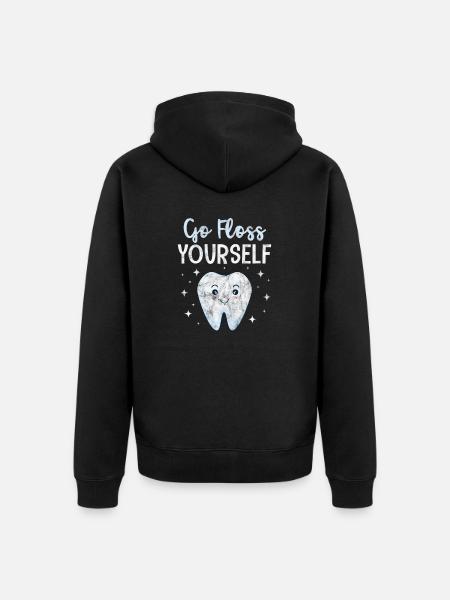 Dentist - Unisex Premium Organic Zip Hoodie - black