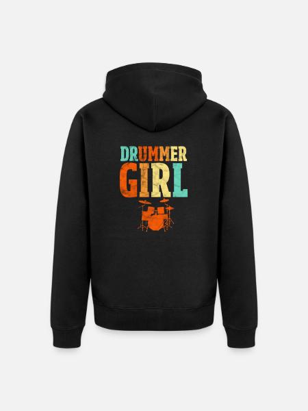 Percussion - Unisex Premium Organic Zip Hoodie - black