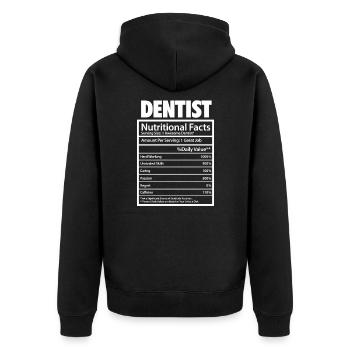 Dentiste Dentiste Dentiste Dentist Dents Cadeau - Veste à capuche bio Premium Unisexe - noir - Dos - Nico (187cm)